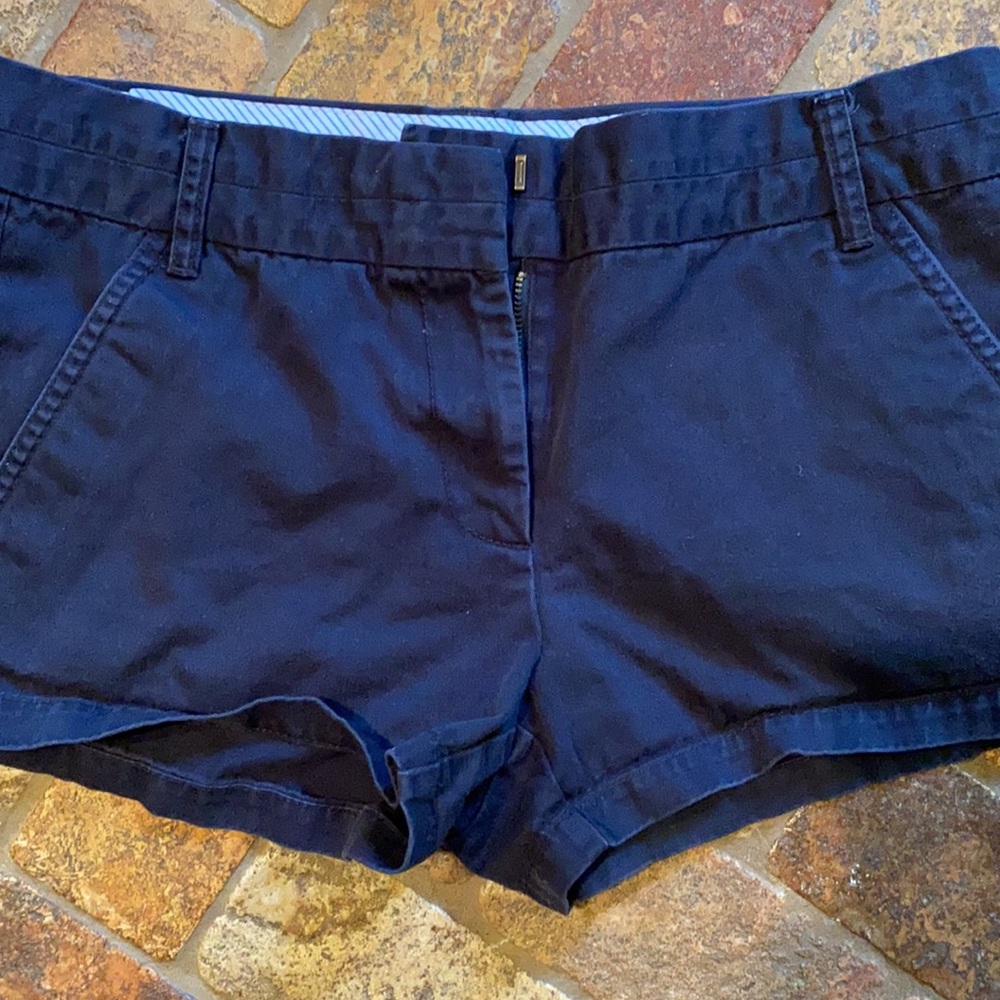 Zara Navy Short Shorts